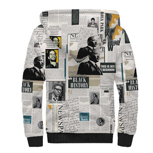 Civil Rights Leaders Sherpa Hoodie African-American History Month
