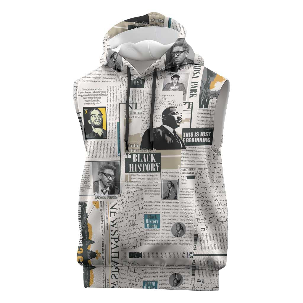 Civil Rights Leaders Sleeveless Hoodie African-American History Month - African Pride