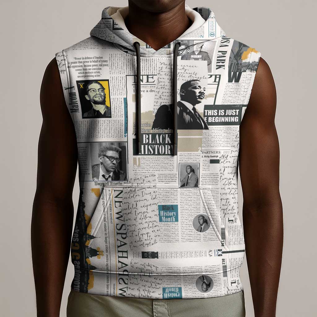 Civil Rights Leaders Sleeveless Hoodie African-American History Month - African Pride