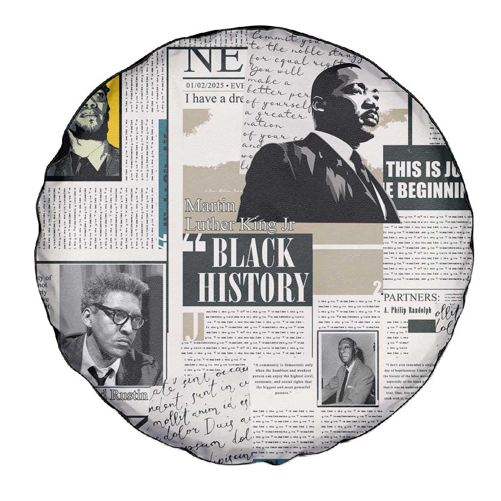 Civil Rights Leaders Spare Tire Cover African-American History Month