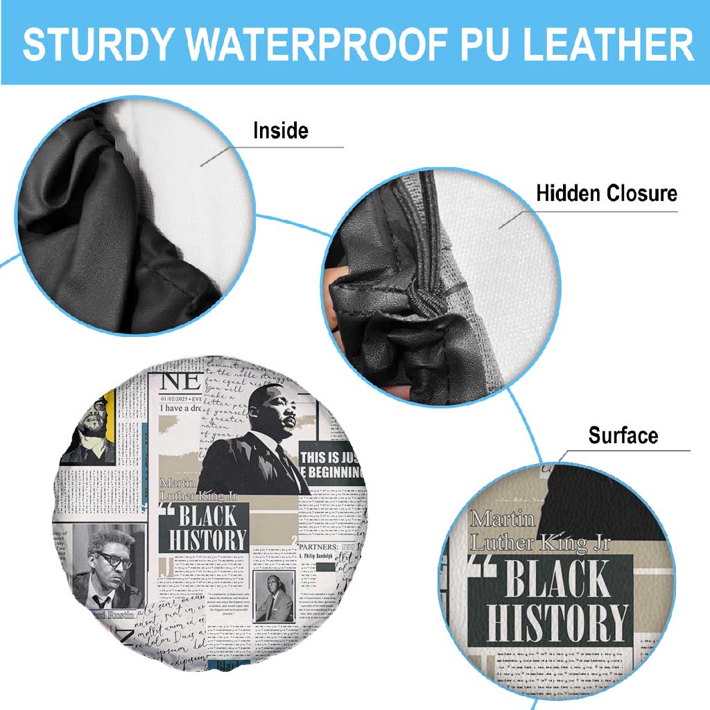 Civil Rights Leaders Spare Tire Cover African-American History Month
