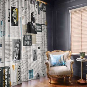 Civil Rights Leaders Window Curtain African-American History Month