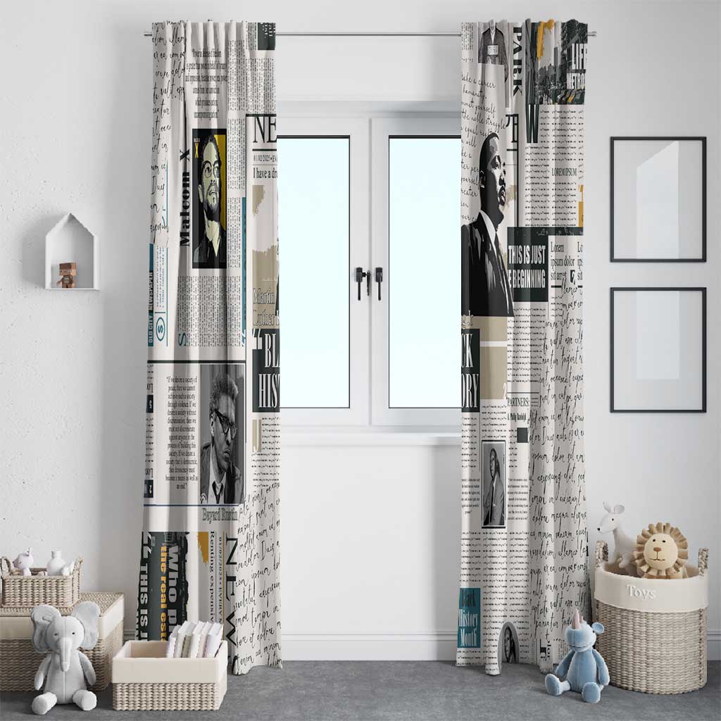Civil Rights Leaders Window Curtain African-American History Month