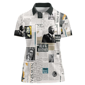 Civil Rights Leaders Women Polo Shirt African-American History Month