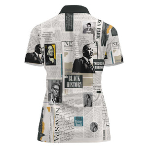 Civil Rights Leaders Women Polo Shirt African-American History Month