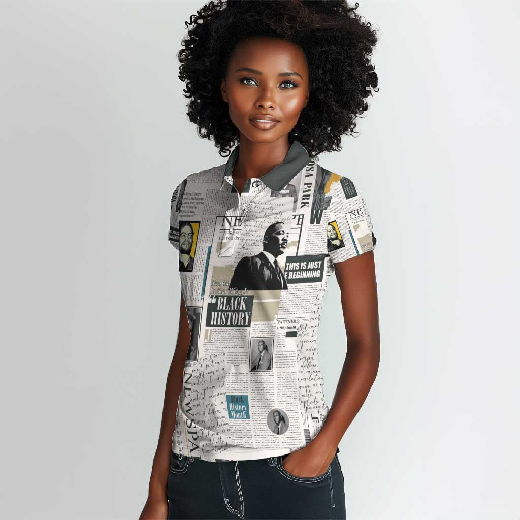 Civil Rights Leaders Women Polo Shirt African-American History Month