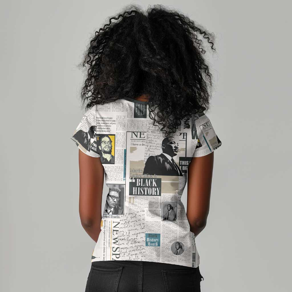 Civil Rights Leaders Women V-Neck T-Shirt African-American History Month