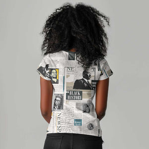 Civil Rights Leaders Women V-Neck T-Shirt African-American History Month