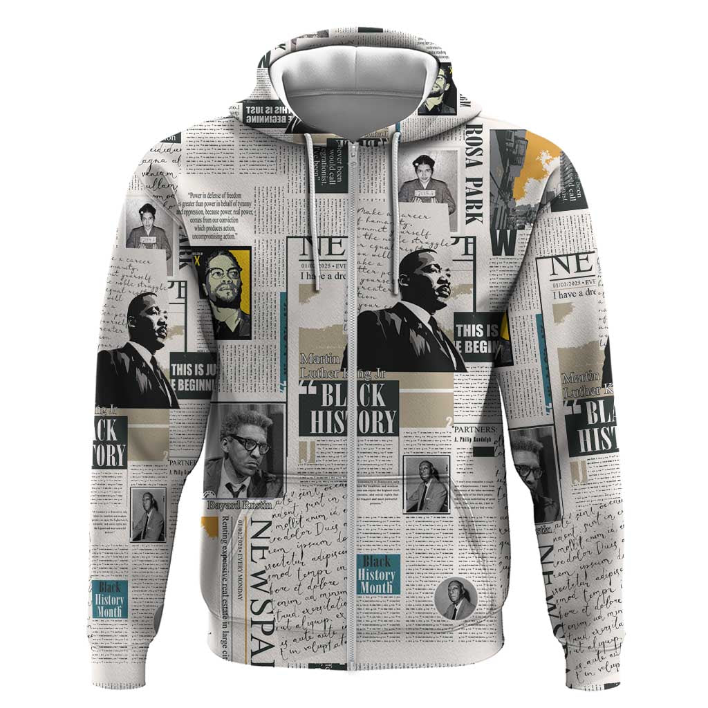 Civil Rights Leaders Zip Hoodie African-American History Month