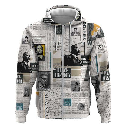 Civil Rights Leaders Zip Hoodie African-American History Month