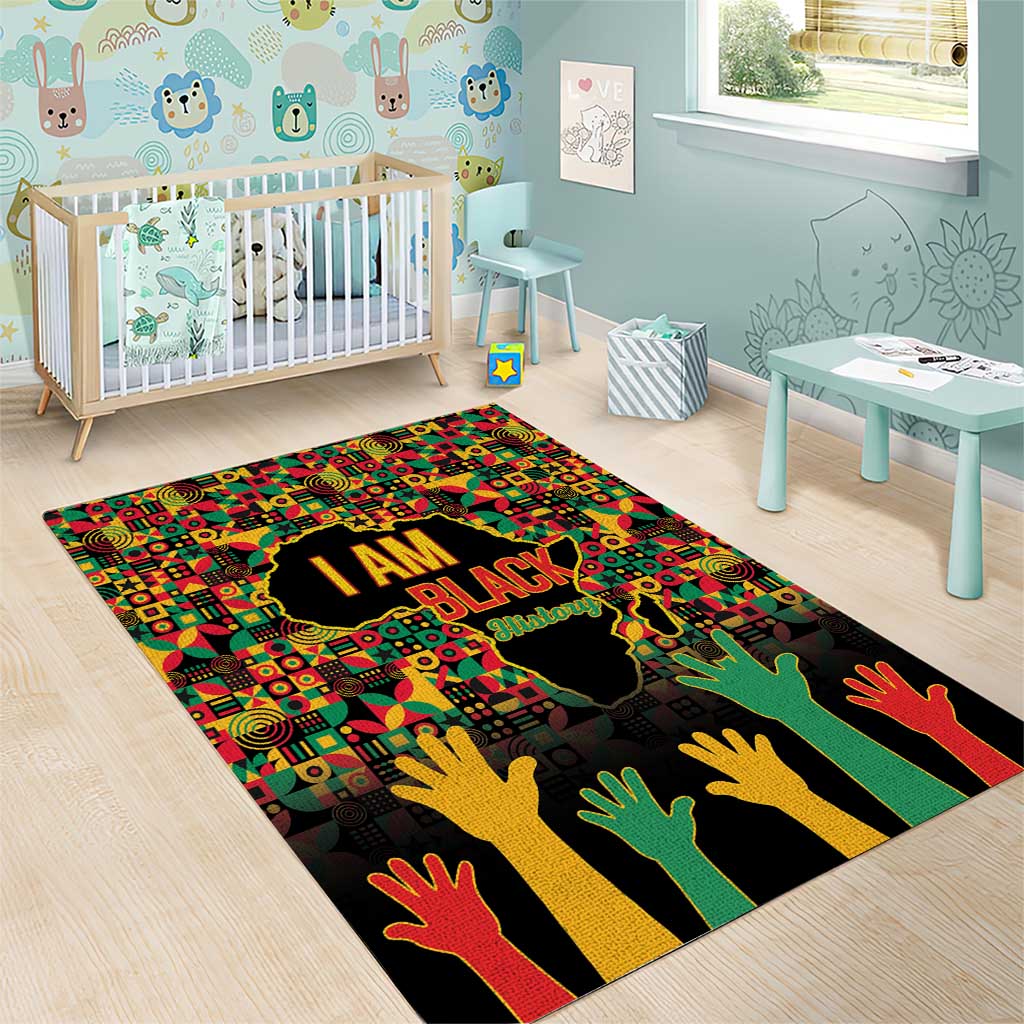 Black History Month Area Rug I'm Black And I'm Proud