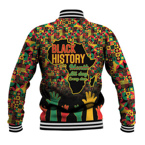Black History Month Baseball Jacket I'm Black And I'm Proud