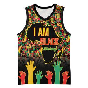 Black History Month Basketball Jersey I'm Black And I'm Proud - African Pride