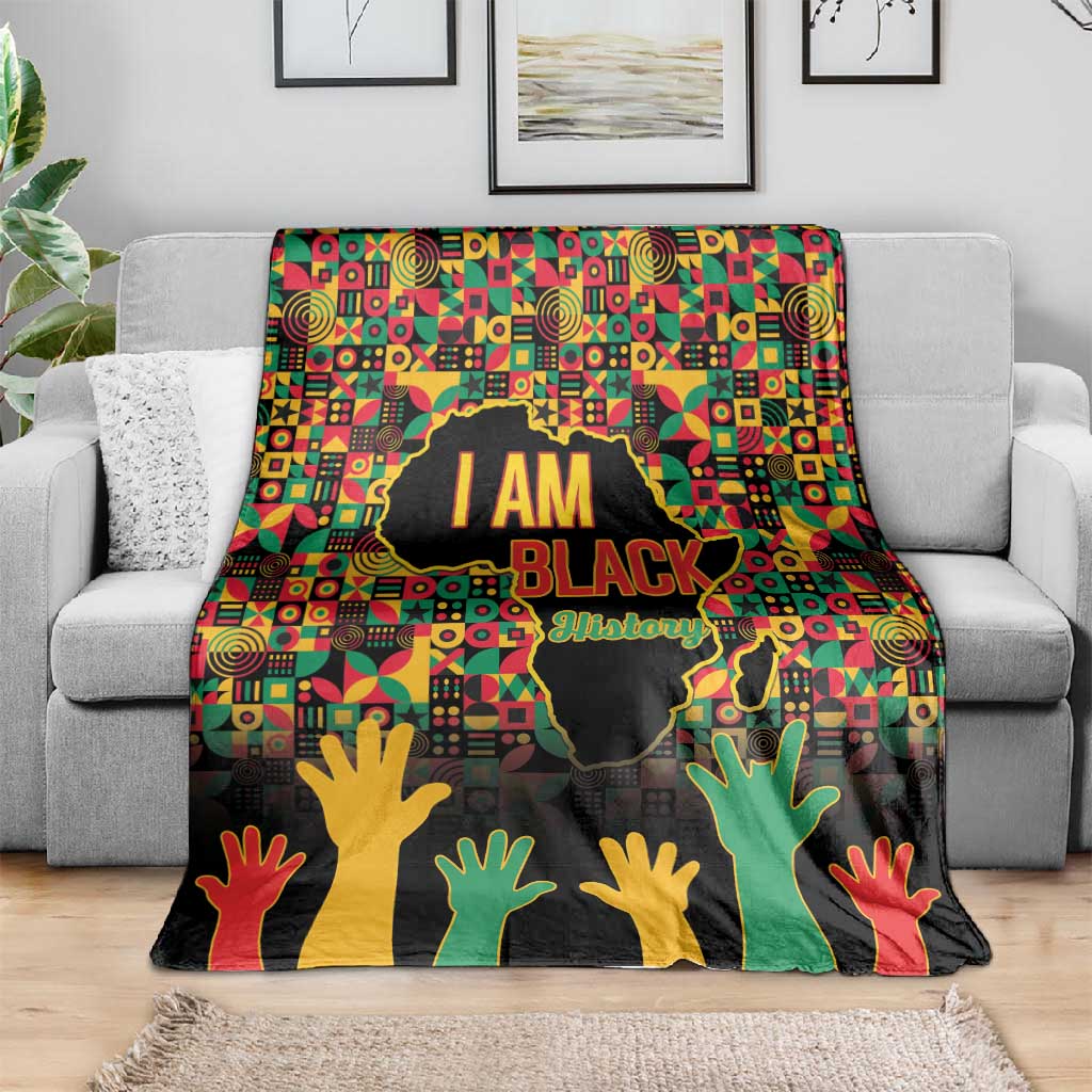 Black History Month Blanket I'm Black And I'm Proud