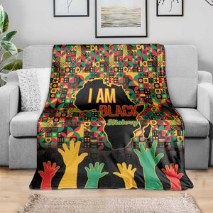 Black History Month Blanket I'm Black And I'm Proud