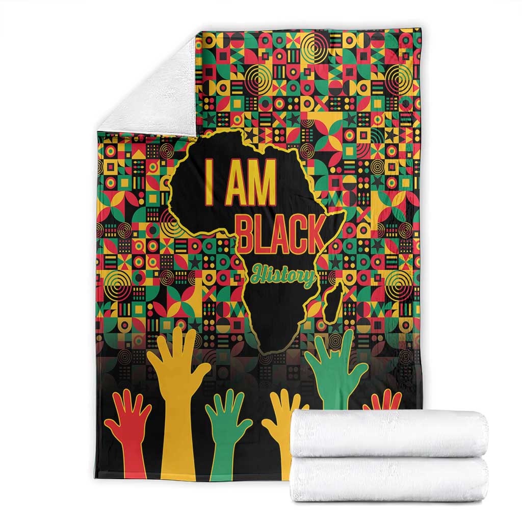 Black History Month Blanket I'm Black And I'm Proud