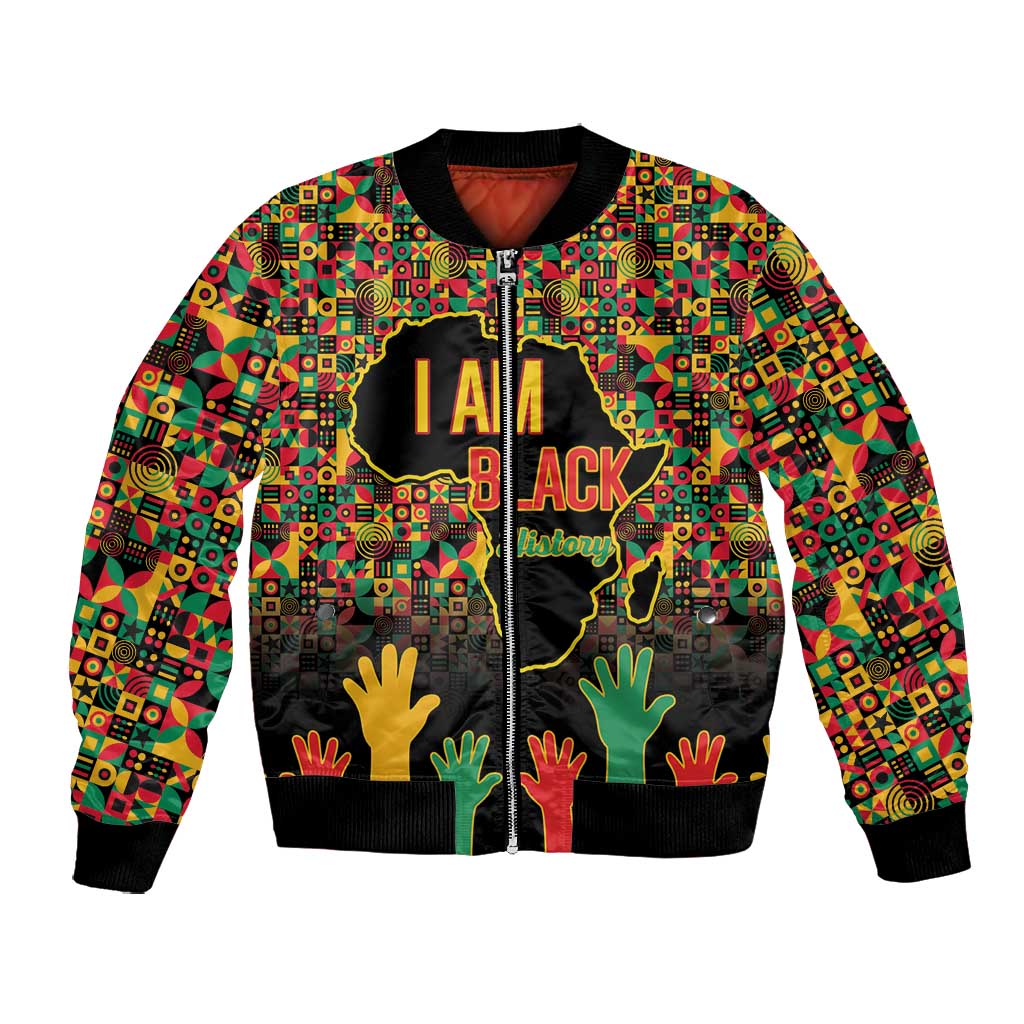 Black History Month Bomber Jacket I'm Black And I'm Proud