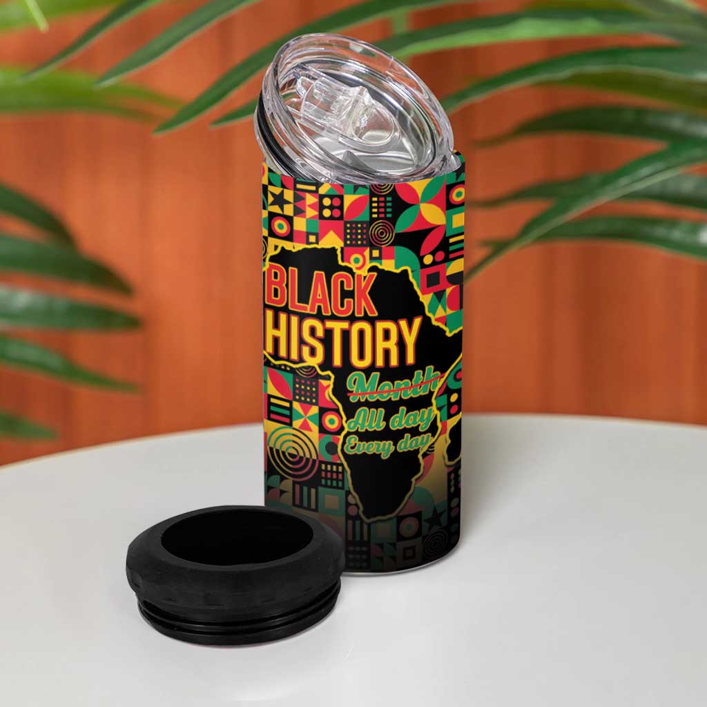 Black History Month 4 in 1 Can Cooler Tumbler I'm Black And I'm Proud