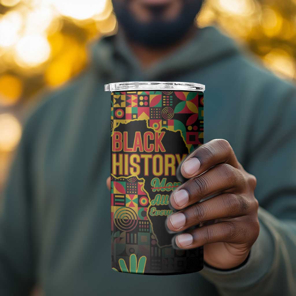 Black History Month 4 in 1 Can Cooler Tumbler I'm Black And I'm Proud