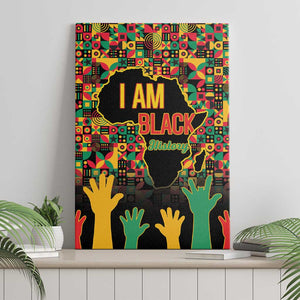 Black History Month Canvas Wall Art I'm Black And I'm Proud