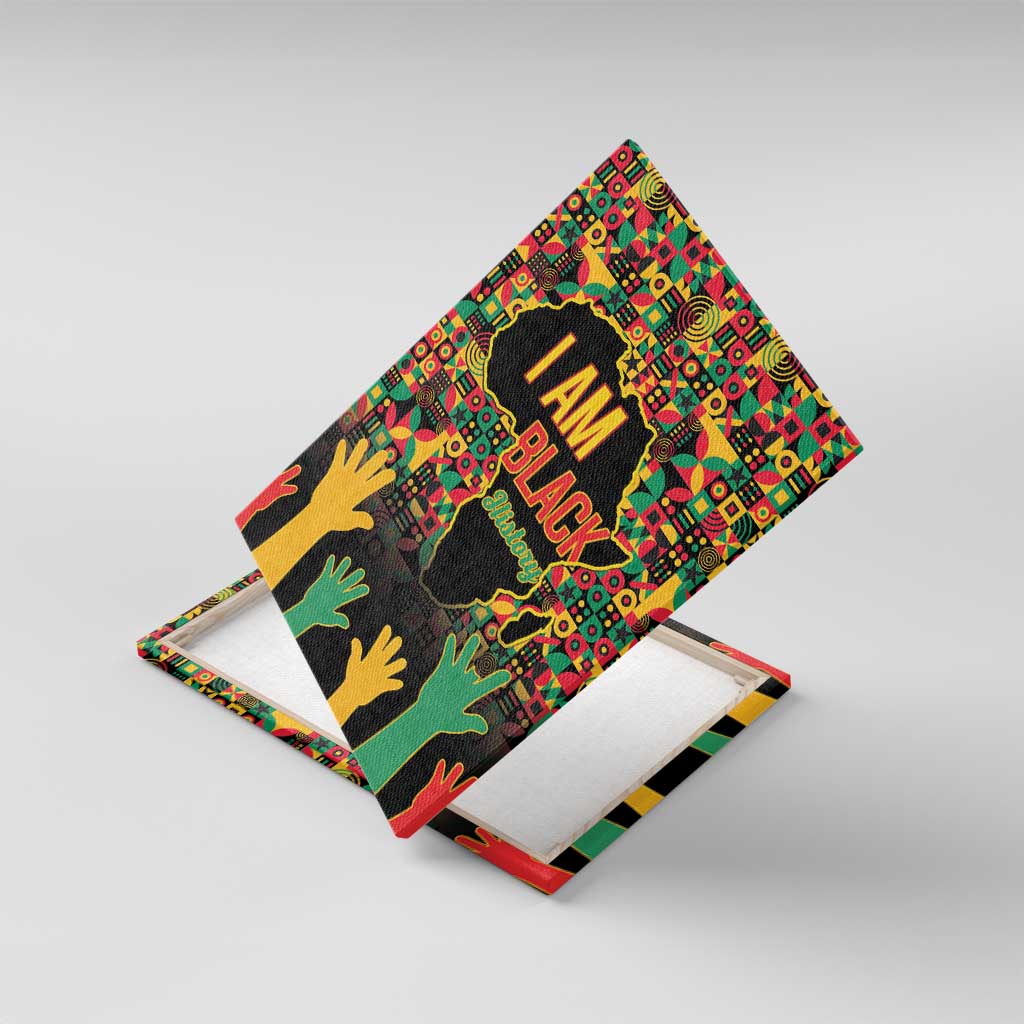 Black History Month Canvas Wall Art I'm Black And I'm Proud