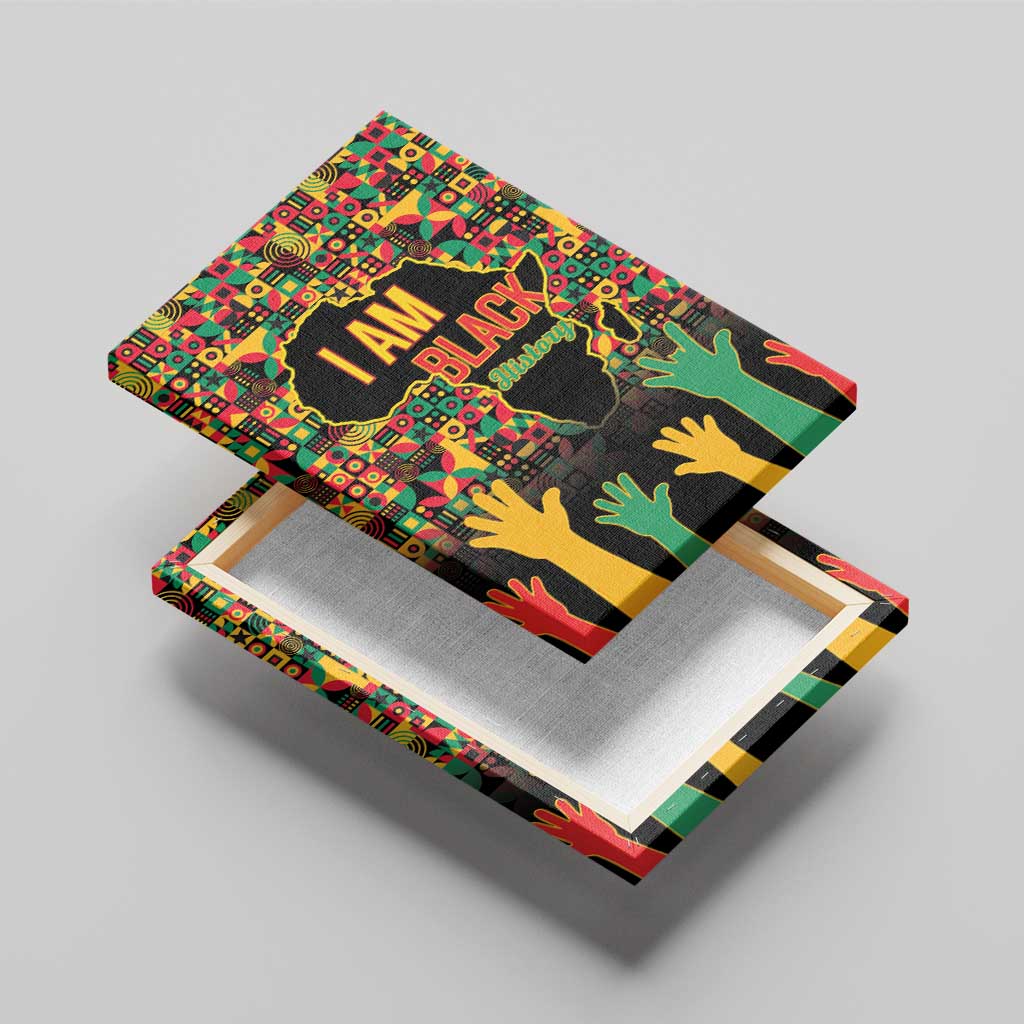 Black History Month Canvas Wall Art I'm Black And I'm Proud