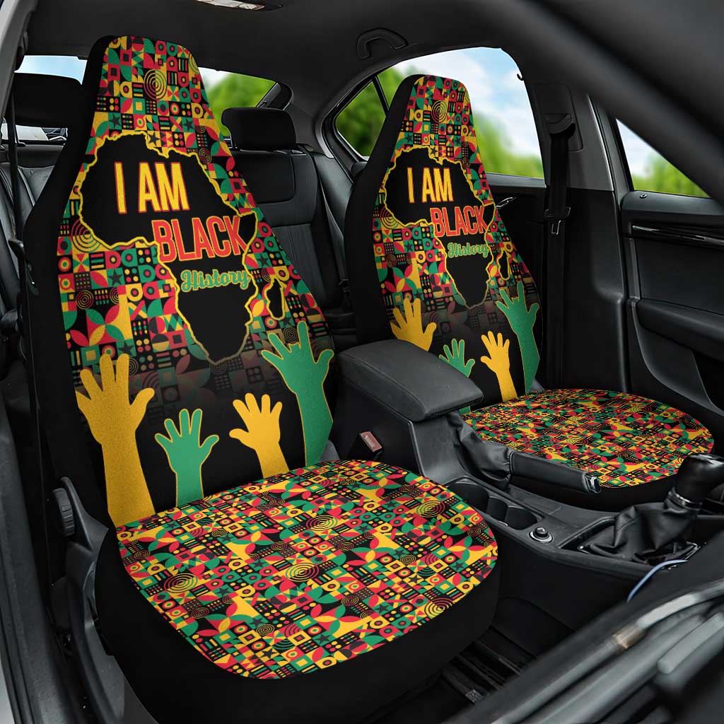Black History Month Car Seat Cover I'm Black And I'm Proud