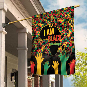 Black History Month Garden Flag I'm Black And I'm Proud