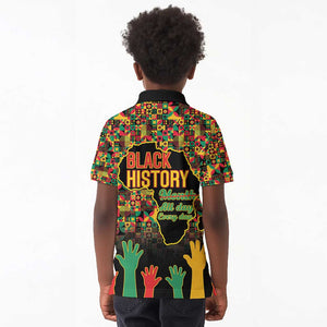 Black History Month Kid Polo Shirt I'm Black And I'm Proud