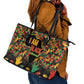 Black History Month Leather Tote Bag I'm Black And I'm Proud