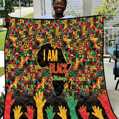 Black History Month Quilt I'm Black And I'm Proud