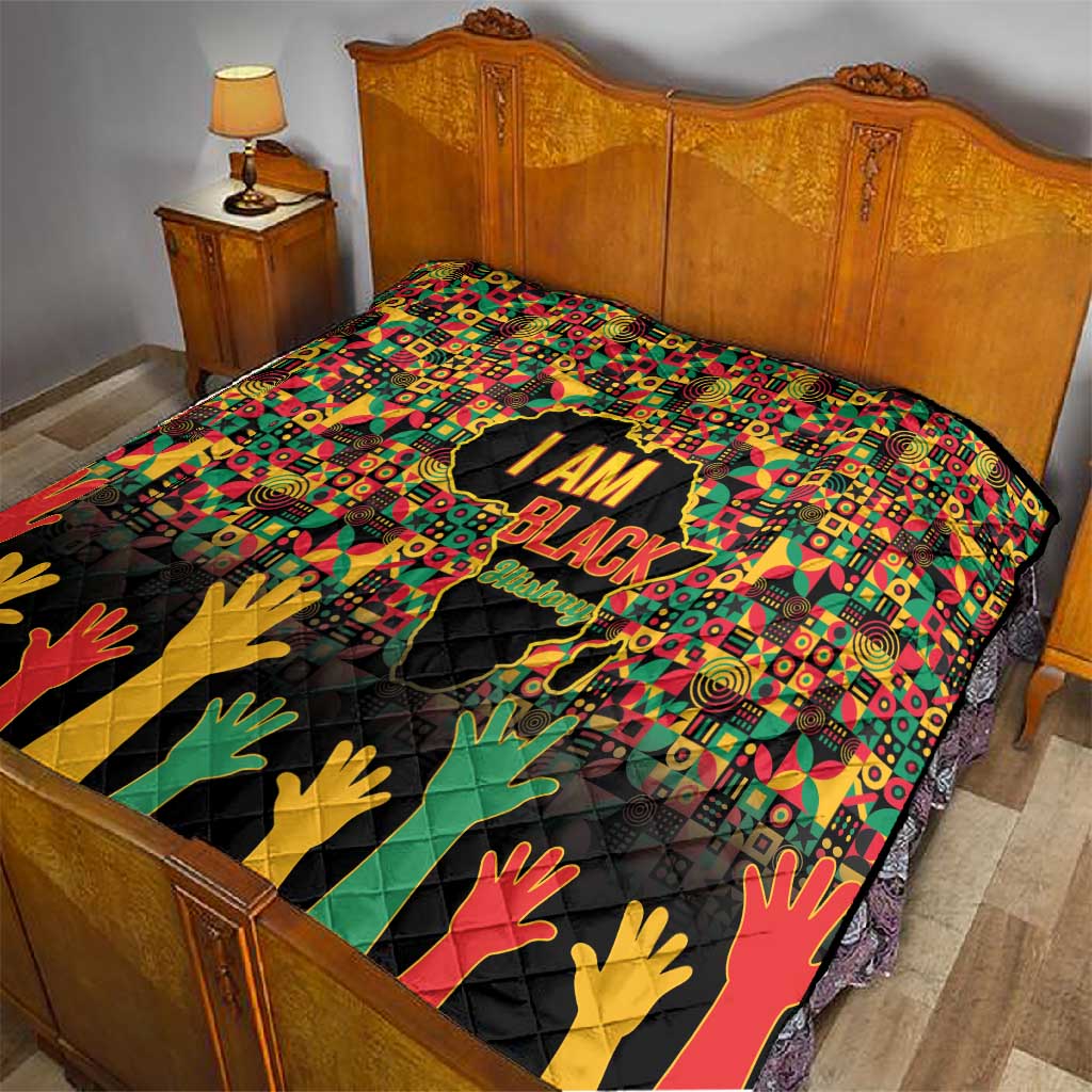 Black History Month Quilt I'm Black And I'm Proud