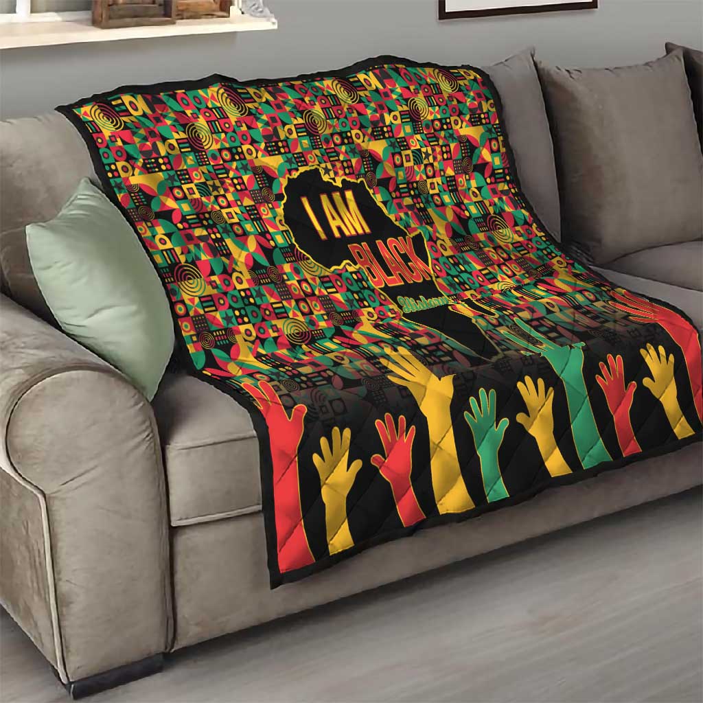 Black History Month Quilt I'm Black And I'm Proud
