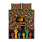 Black History Month Quilt Bed Set I'm Black And I'm Proud