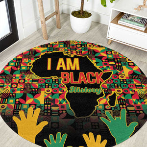 Black History Month Round Carpet I'm Black And I'm Proud