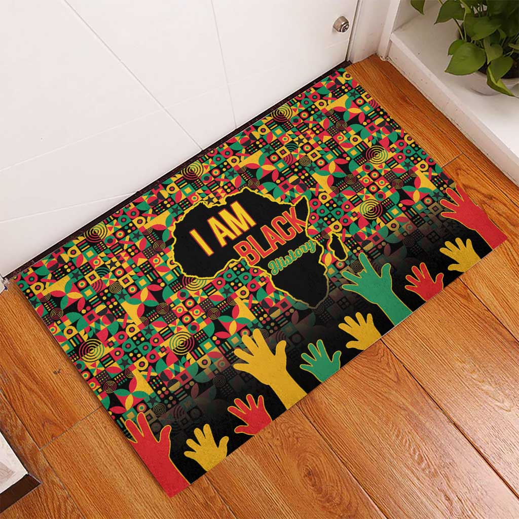 Black History Month Rubber Doormat I'm Black And I'm Proud