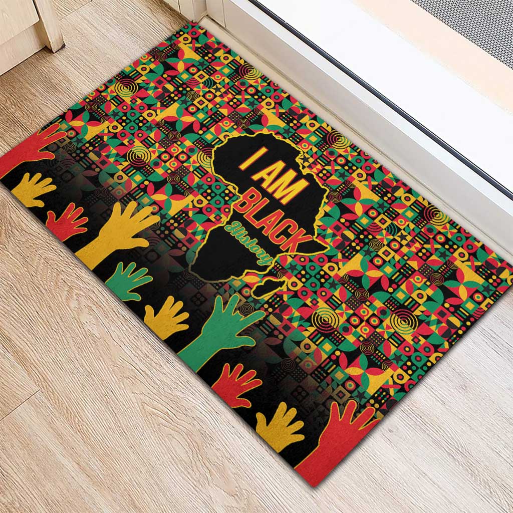 Black History Month Rubber Doormat I'm Black And I'm Proud