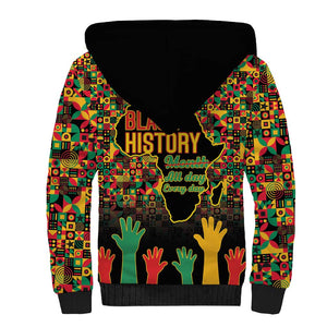 Black History Month Sherpa Hoodie I'm Black And I'm Proud