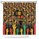 Black History Month Shower Curtain I'm Black And I'm Proud