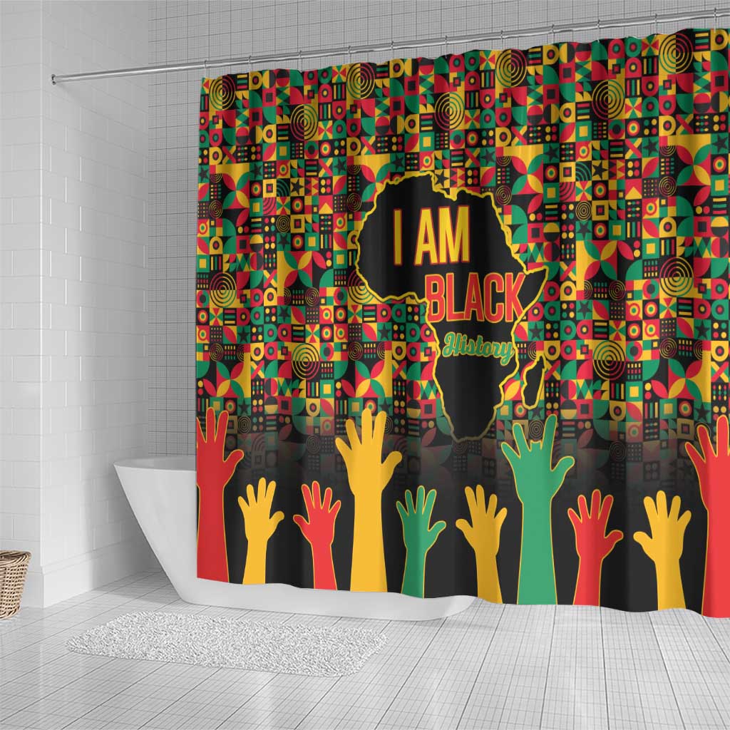 Black History Month Shower Curtain I'm Black And I'm Proud