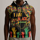 Black History Month Sleeveless Zip Hoodie I'm Black And I'm Proud - African Pride