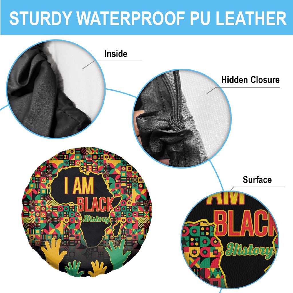 Black History Month Spare Tire Cover I'm Black And I'm Proud