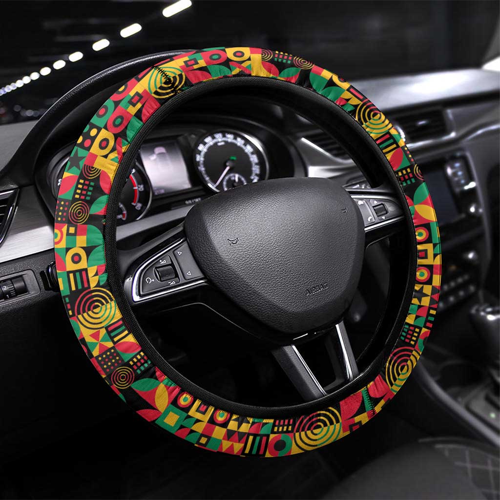 Black History Month Steering Wheel Cover I'm Black And I'm Proud