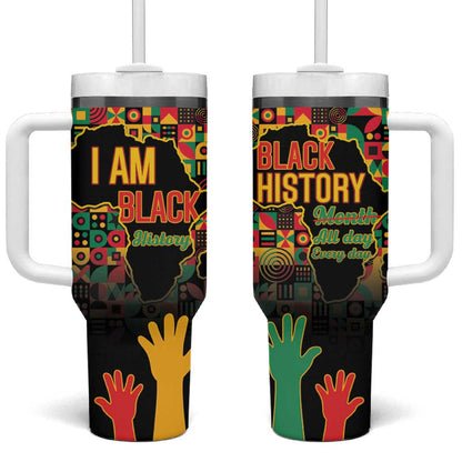 Black History Month Tumbler With Handle I'm Black And I'm Proud