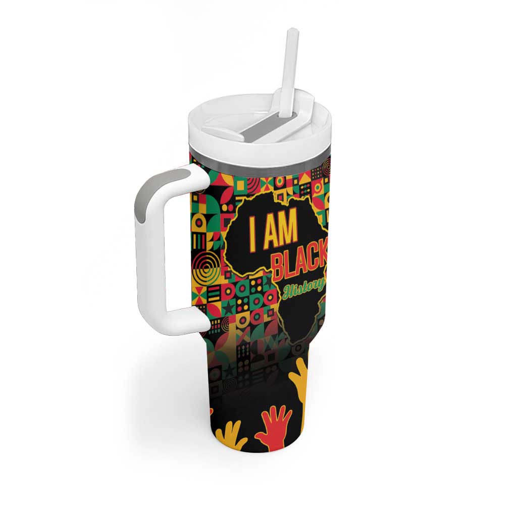 Black History Month Tumbler With Handle I'm Black And I'm Proud
