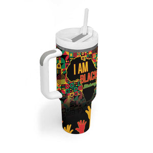 Black History Month Tumbler With Handle I'm Black And I'm Proud