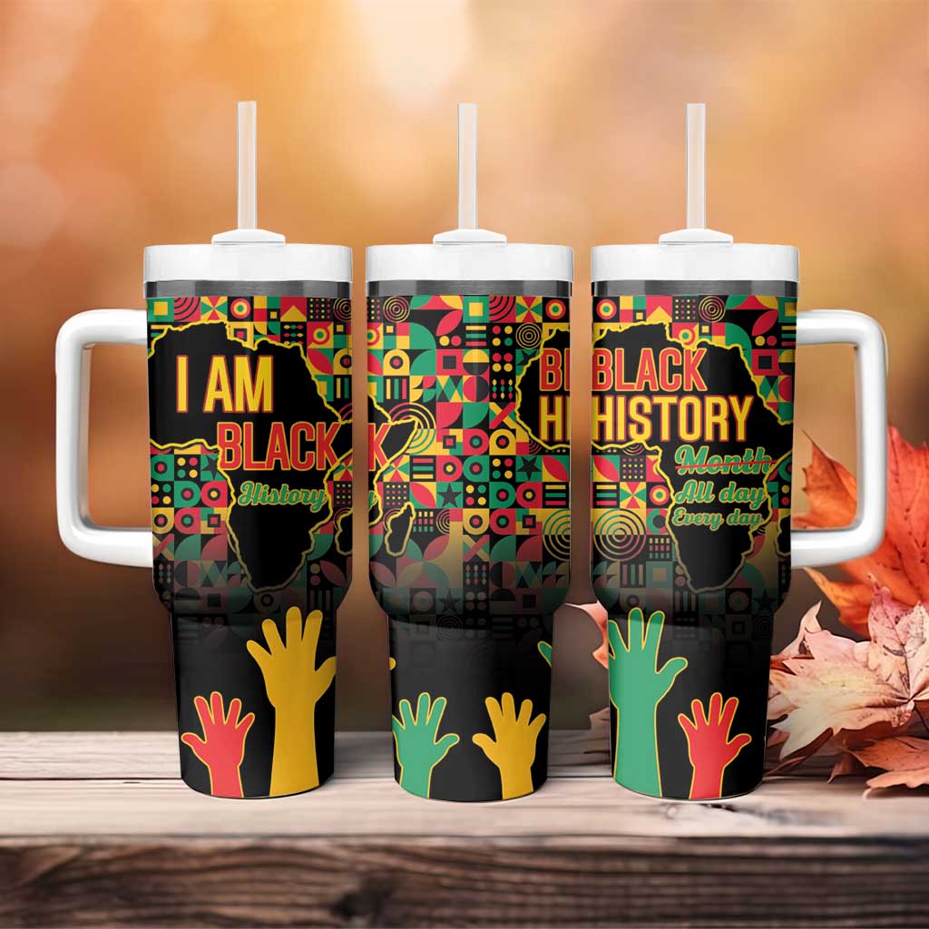 Black History Month Tumbler With Handle I'm Black And I'm Proud
