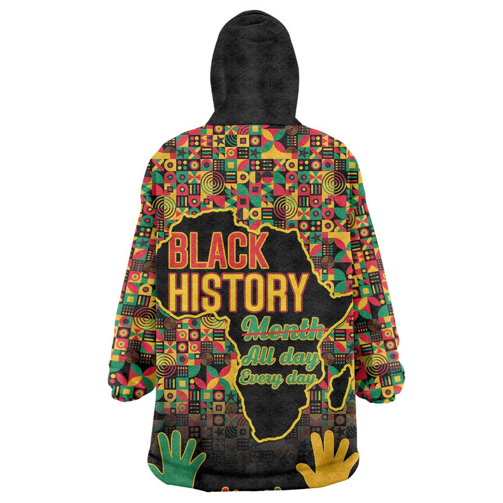 Black History Month Wearable Blanket Hoodie I'm Black And I'm Proud