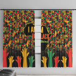 Black History Month Window Curtain I'm Black And I'm Proud