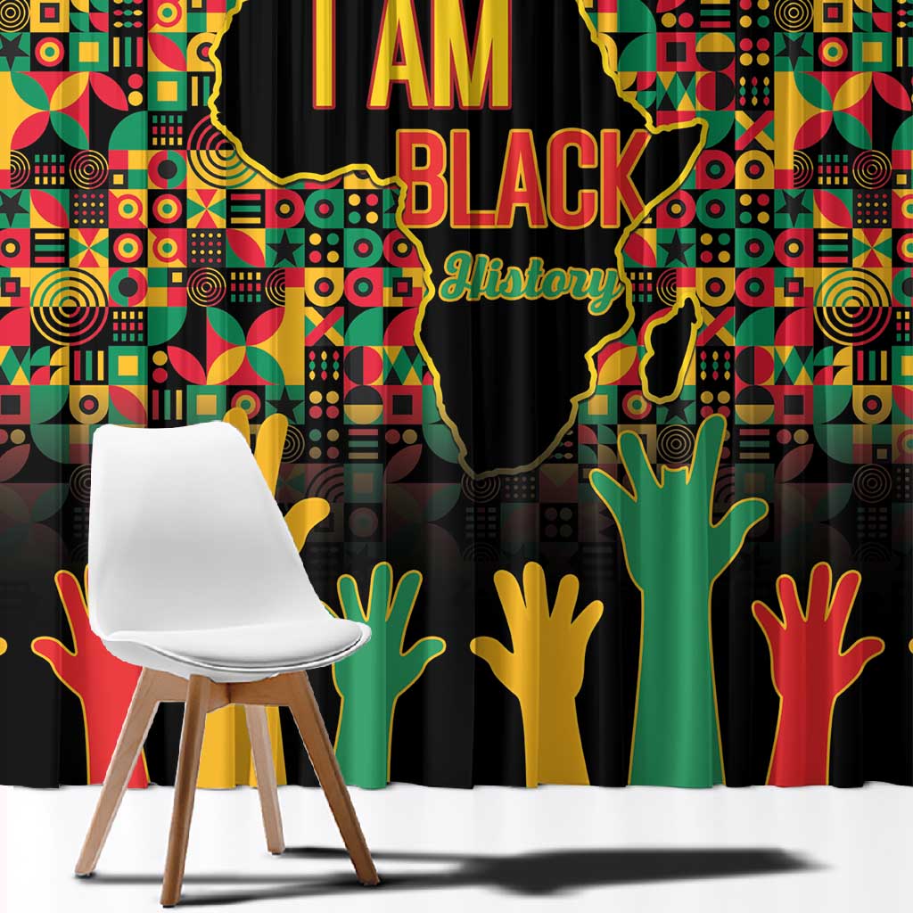Black History Month Window Curtain I'm Black And I'm Proud